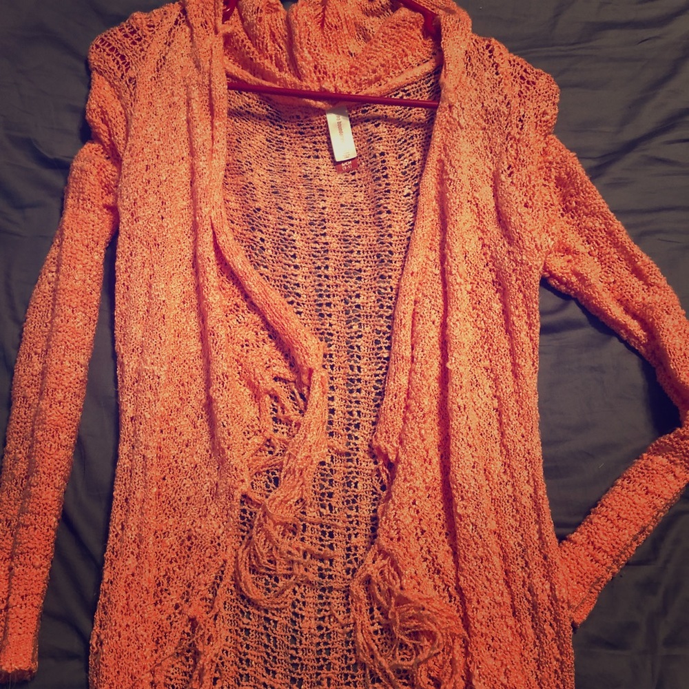 Orange/Salmon cardigan